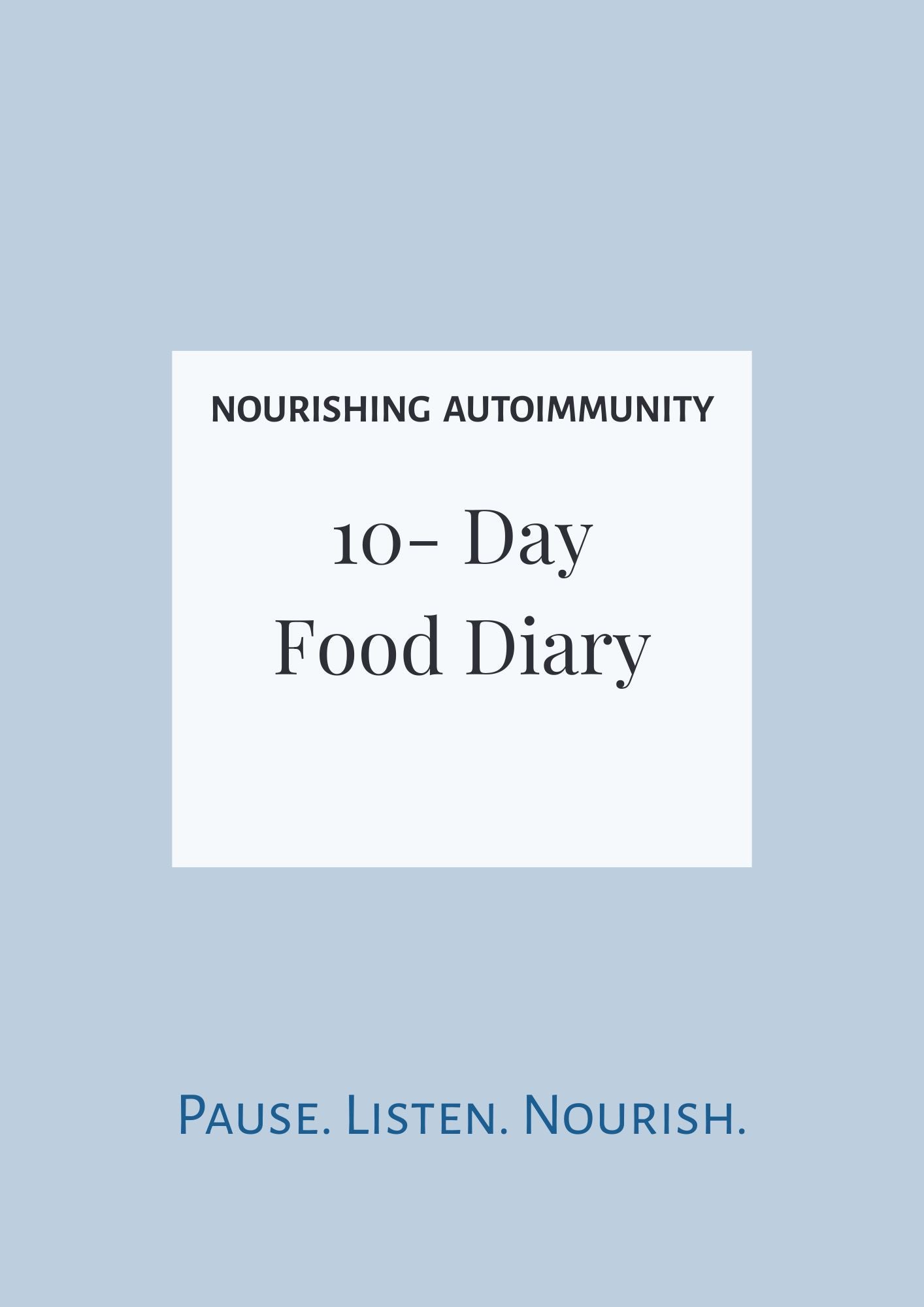 10 -Day Food Diary