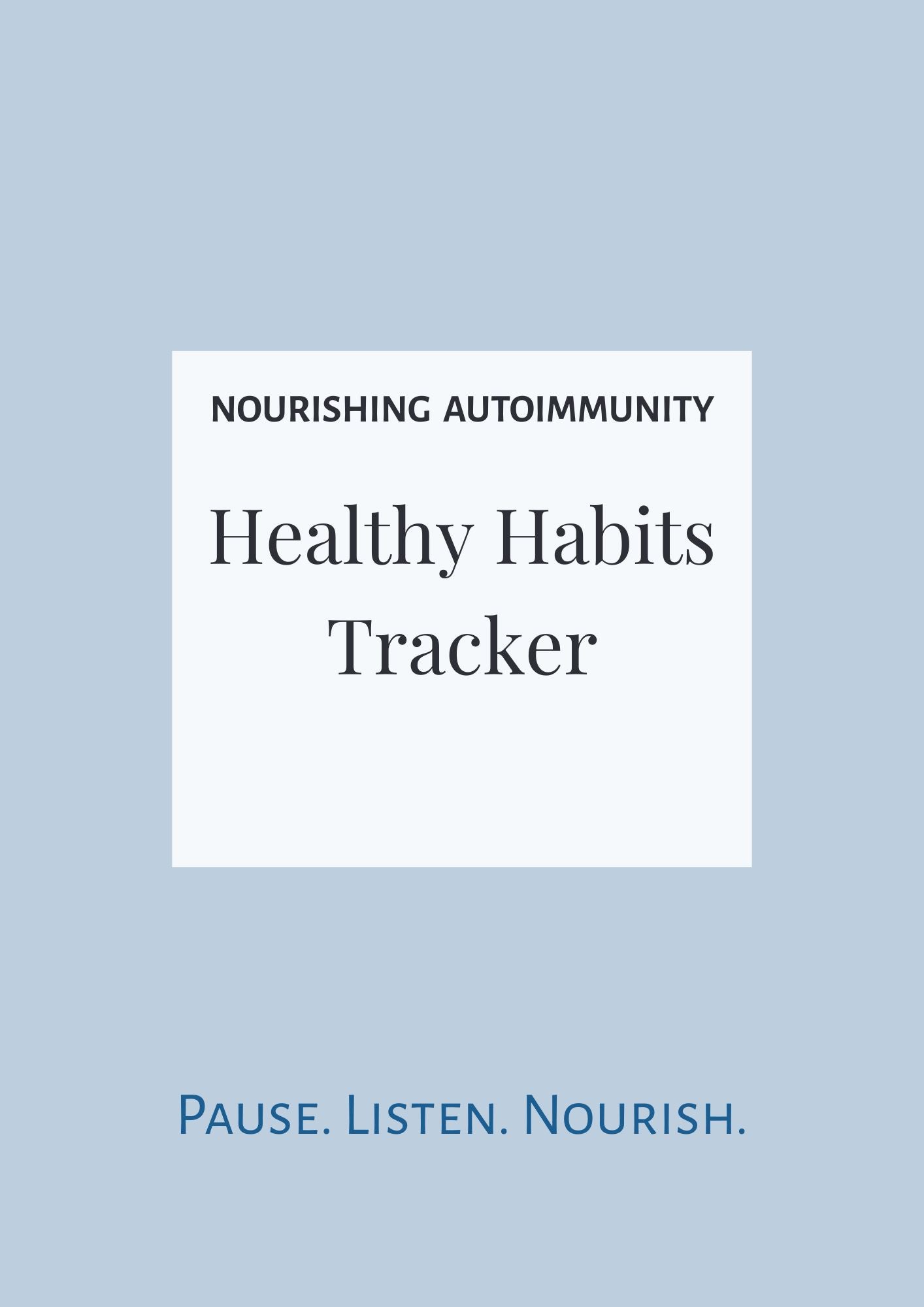 Healthy Habits Tracker