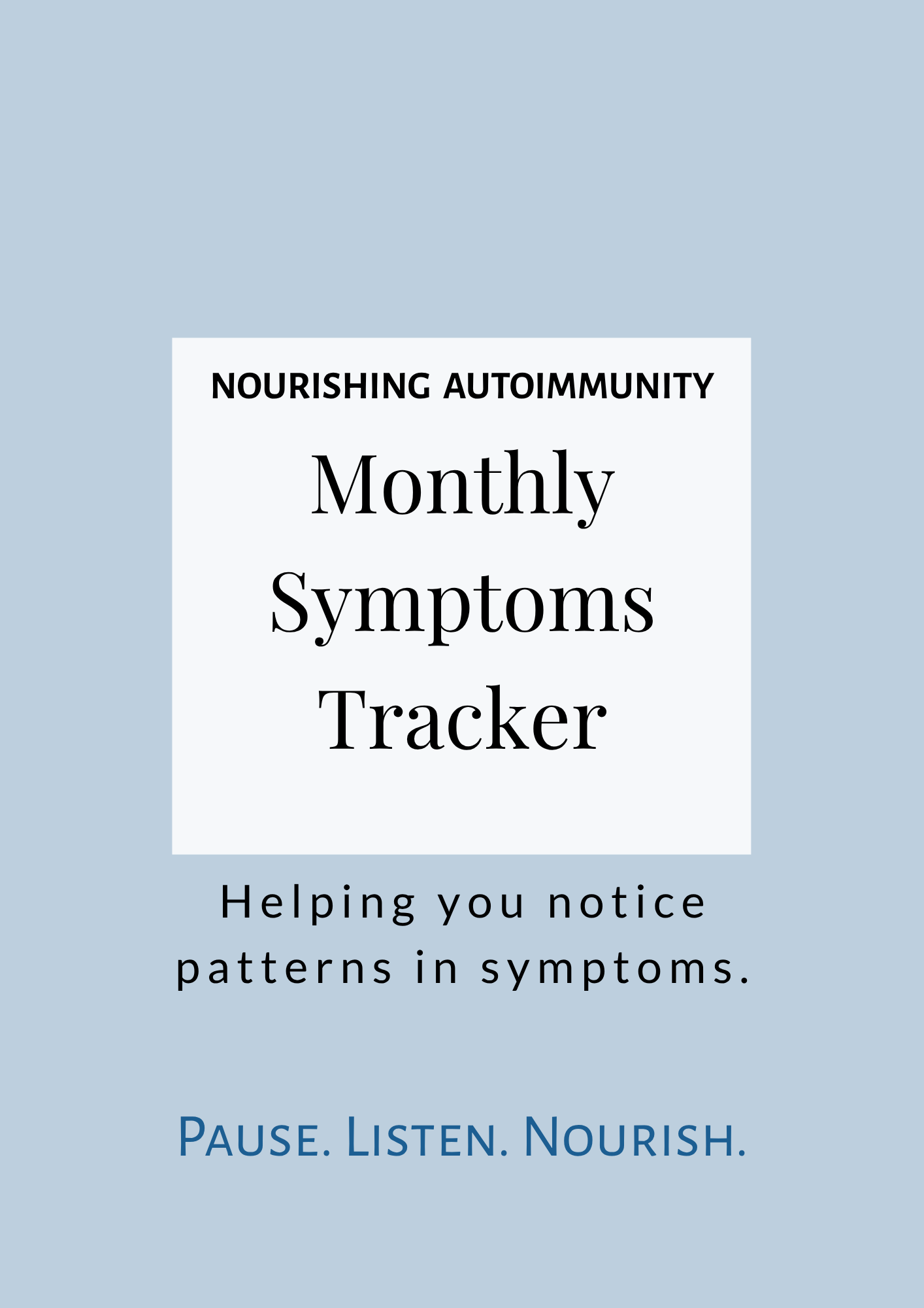 Monthly Symptoms Tracker